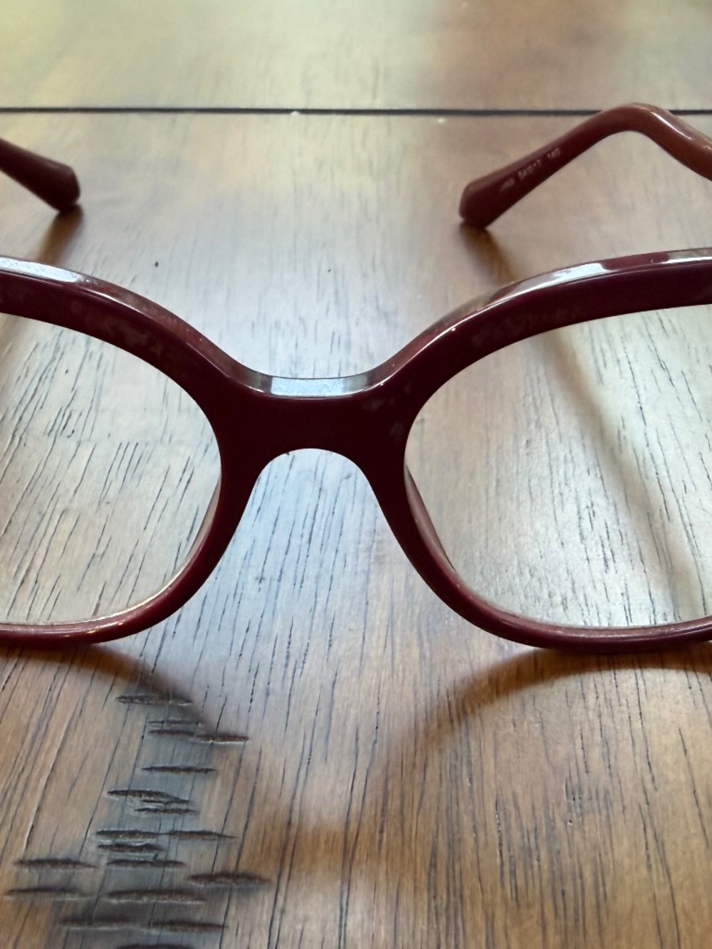 Bvlgari maroon glasses